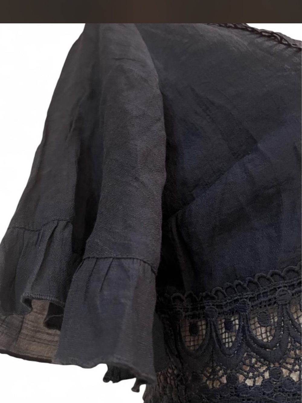 Wishlist Navy Lace Maxi Dress S Boho Romantic- practical magic 🌟 - Picture 6 of 6